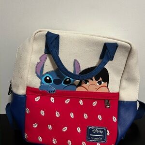Loungefly Lilo and Stitch Backpack and Wallet
